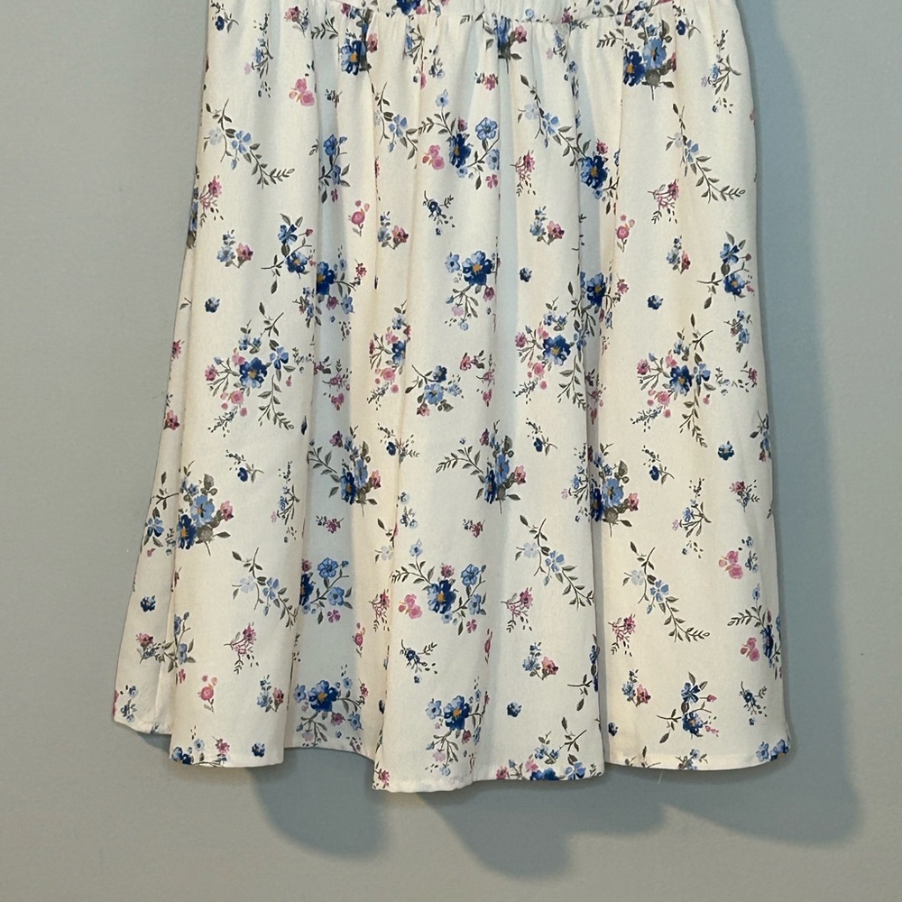 Madden Girl Floral Sundress White Pink Blue Small - Picture 4 of 5